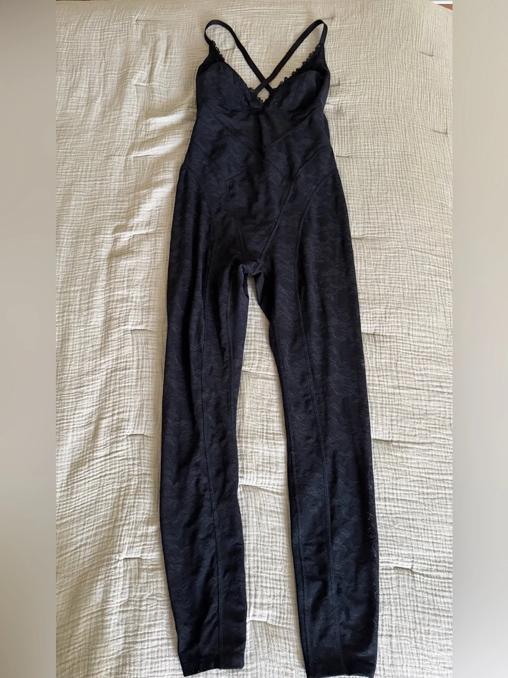 Savage X Fenty Lace Race Jumpsuit Black Size M